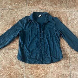 Pact Navy Button-Up Shirt